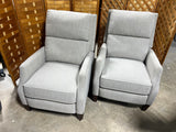 Haining High Point Furniture Co. Ltd. Pair of Gray Reclining Chairs ***HEAVY ITEM***READ DETAILS ON PICK UP POLICY***