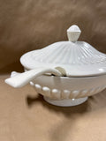 Off White California Pottery Soup Tureen