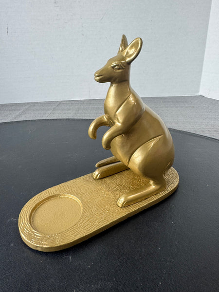 IKEA Brass Tone Metal Kangaroo Tea Light Candle Holder