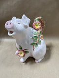 Floral Pig Pitcher