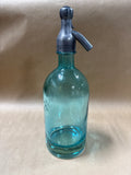 Blue Glass Martin & Freres Cie Soda Bottle With Trigger Spout (B)
