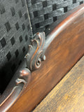 Antique Cabinet with Glass Front Doors, with Key
