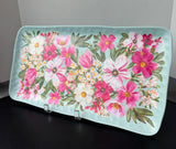 Tommy Bahama Melamine Spring Floral Serving Tray Platter
