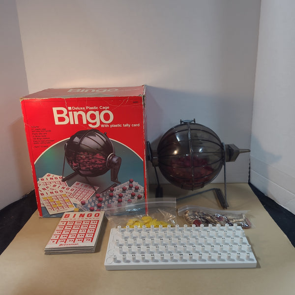 Vintage Deluxe Bingo Pressman Cards Cage Game