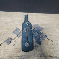 (B) Bovano of Cheshire Metal Wine Bottle Wall Decor