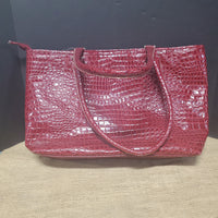 Kathy Van Zeeland Large Red Tote Bag