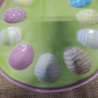 Vintage Easter Egg Deviled Egg Tray