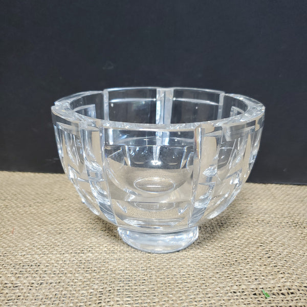 Orrefors Crystal Footed Bowl