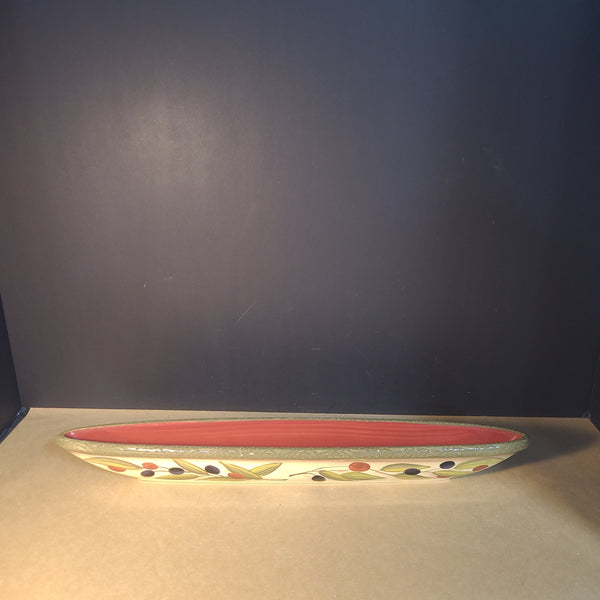 Ceramic Long Dish for Olives