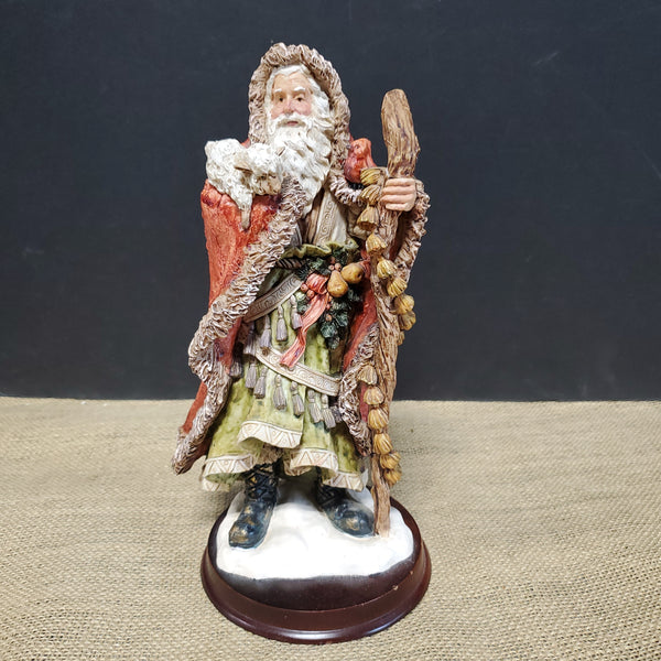 St. Nicholas and Me Santa with Lamb Figurine