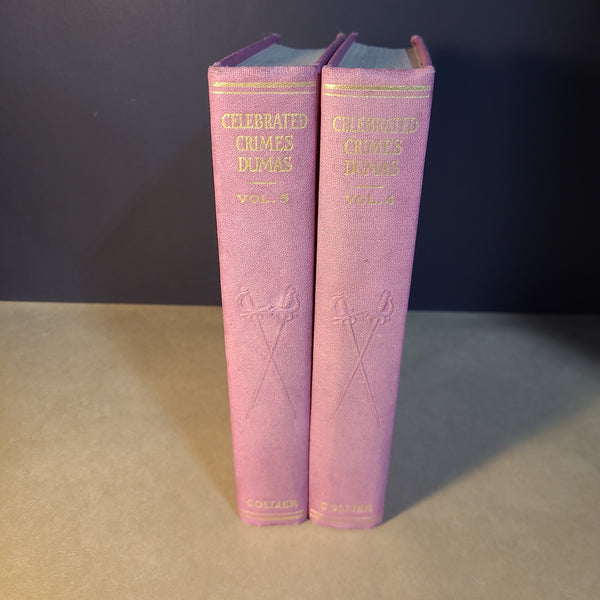 Pair of "Celebrated Crimes" Volumes 4 & 5 by Alexander Dumas