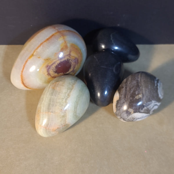 Lot of 5 Multi Colored Stones (A)