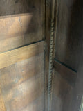 1880's German/French Huntsman's Hand Carved Oak 2 Piece China Cabinet ***HEAVY ITEM***READ DESCRIPTION CAREFULLY***
