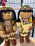 Indian/Turkey/Fall Decor Lot B, Set of 5 Porch Greeters, 26"H.