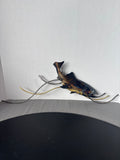 Metal Fish Wall Sculpture; Signed