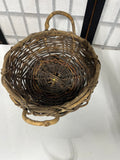 Woven Grapevine Basket with Two Side Handles