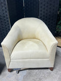 Cream Tone Barrel Chair