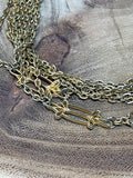 Extra Long Gold Tone Necklace
