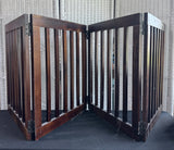 4-Panel Wooden Folding Pet Gate