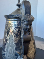 Antique 1868 JAS Stimpson Double Wall Silver Plate Ice Pitcher