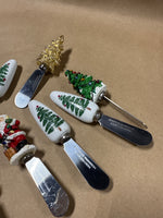 Lot Of Holiday Cheese Spreaders — 8 Spreaders