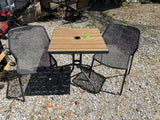 Emu Outdoor Bistro Table and Chairs Set (Aluminum w/Composite Top)
