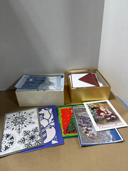 Assorted Variety Of Holiday Cards And Envelopes