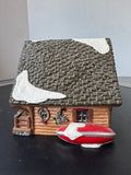 Hunting Lodge Department 56 Lighted House in Box (WORKS)
