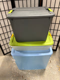 B-Lot of Plastic Storage Tubs(3)