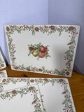 Holiday Fruit Lenox Williamsburg Cork Back Placemats - Set Of 6 (G)