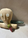 Folk Art Primitive Handmade Cloth Head