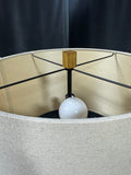 Wood Look Metal Double Pull Chain Floor Lamp (WORKS)