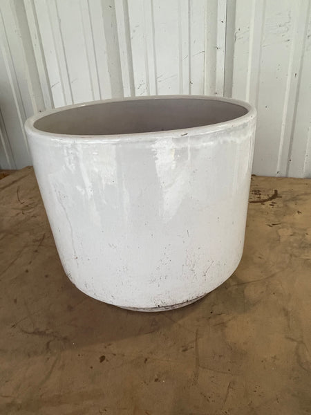 White Ceramic Planter