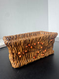 2-Piece Sealed Harvest Napkin Packs in Faux Berry Basket