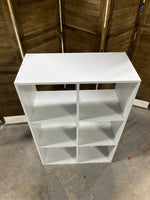 White Particleboard Cube Storage