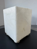 Labrazel Italian Heavyweight Alabaster Waste Basket