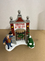 (H) Dept 56 “A Key To The City” Christmas In The City Sign