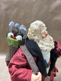 Golfing Santa Claus With Box