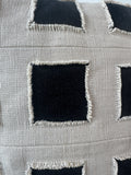 Pair of Ryan Studio Linen & Black Checkered Throw Pillows