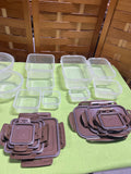Huge Lot of Lock & Lock Plastic Food Storage Containers, 15 pc