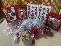 Red Ornament Lot
