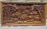 Carved Asian Panel