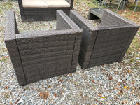 All Weather Wicker patio Chair Pair