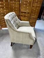 Tan/Beige Upholstered Chair, Unbranded