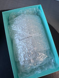 Tiffany & Co. Crystal Basket Weave Cylinder Vase with Box