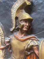 Wall Relief of Knight on Horse