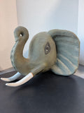 Paper Mache Painted Elephant Head