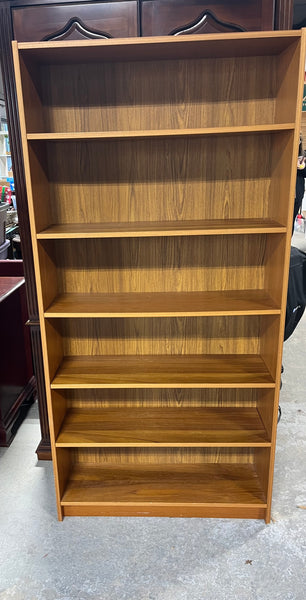 Teak Veneer Bookcase, cardboard backing