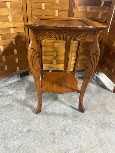 Lightweight Carved Accent Table