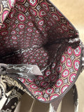 Brown And Cream Vera Bradley Japanese Sanctuary Crossbody Bag